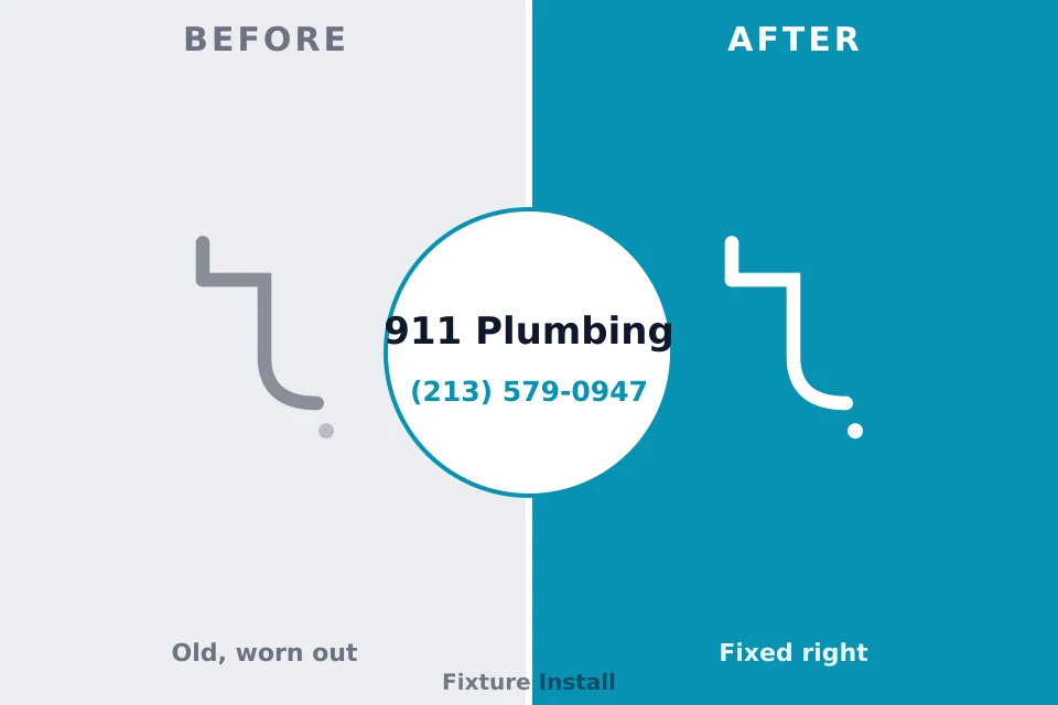 Before and after: plumbing company Derby, CO
